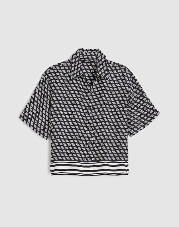 Patch-Pocket Boxy Shirt CLASSIC NAVY