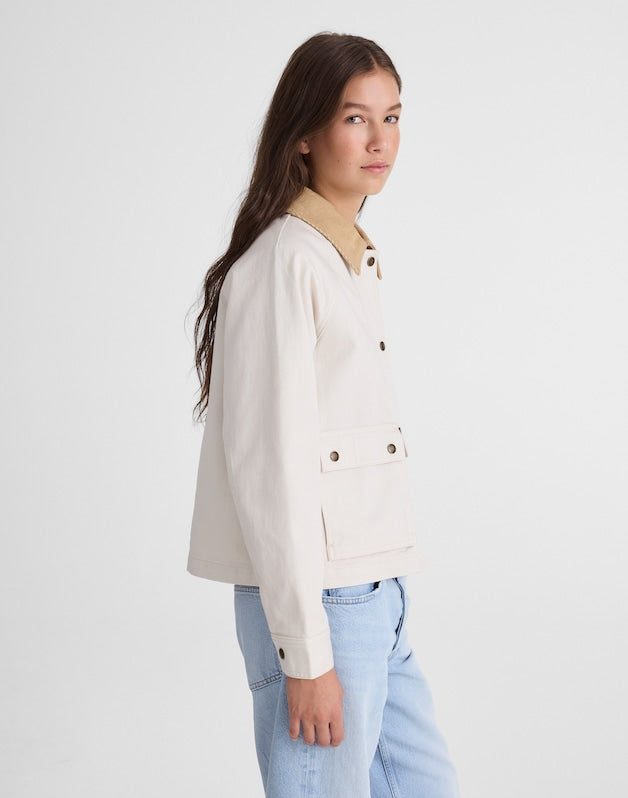 The Billie Short Jacket in Washed Twill VINTAGE CANVAS