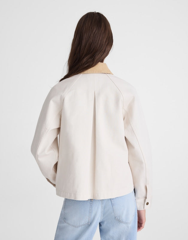 The Billie Short Jacket in Washed Twill VINTAGE CANVAS