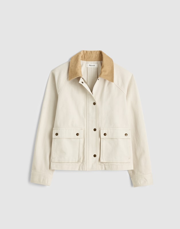 The Billie Short Jacket in Washed Twill VINTAGE CANVAS