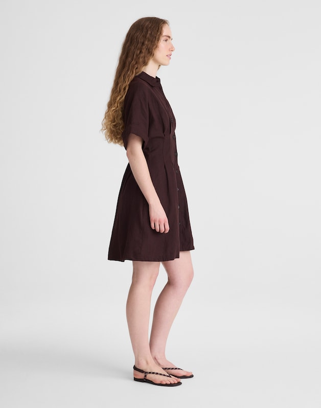 The Perry Mini Shirtdress COCOA