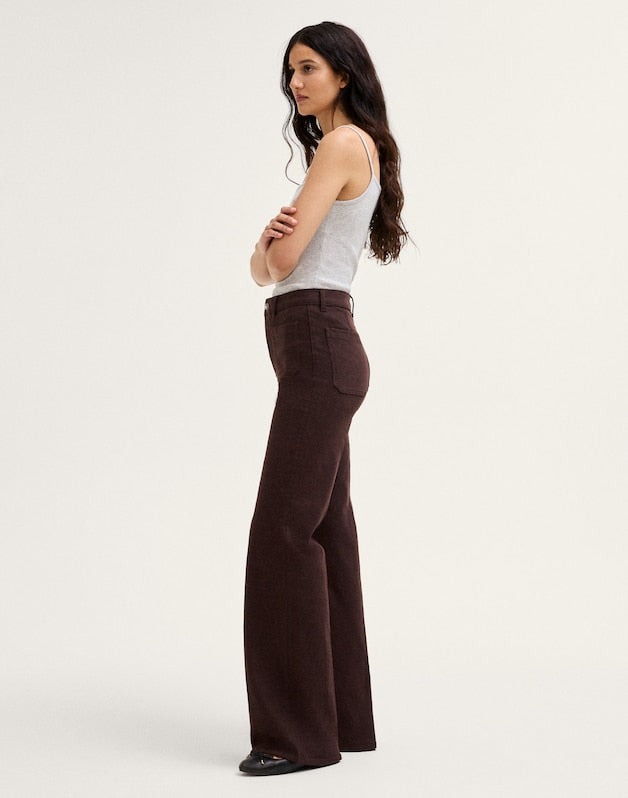 The Emmy Wide-Leg Pant DARK CAROB