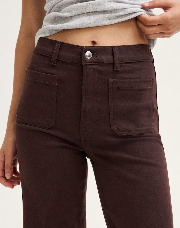 The Emmy Wide-Leg Pant DARK CAROB