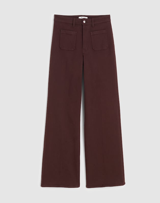 The Curvy Emmy Wide-Leg Pant DARK CAROB